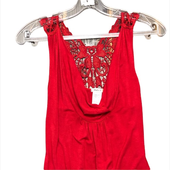 Maurices STUDIO Y Bright Red ❤️ Dressy Top SZ Small - Picture 3 of 4